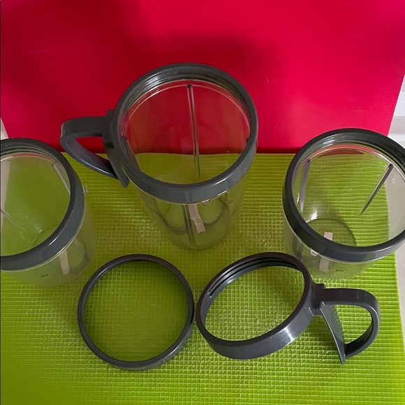 Gray Blender Cup Set with Handles - Picture 5 of 7